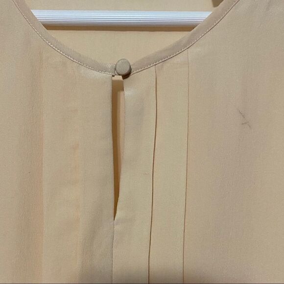 Max Studio 100% silk blush pink small blouse - Picture 2 of 7